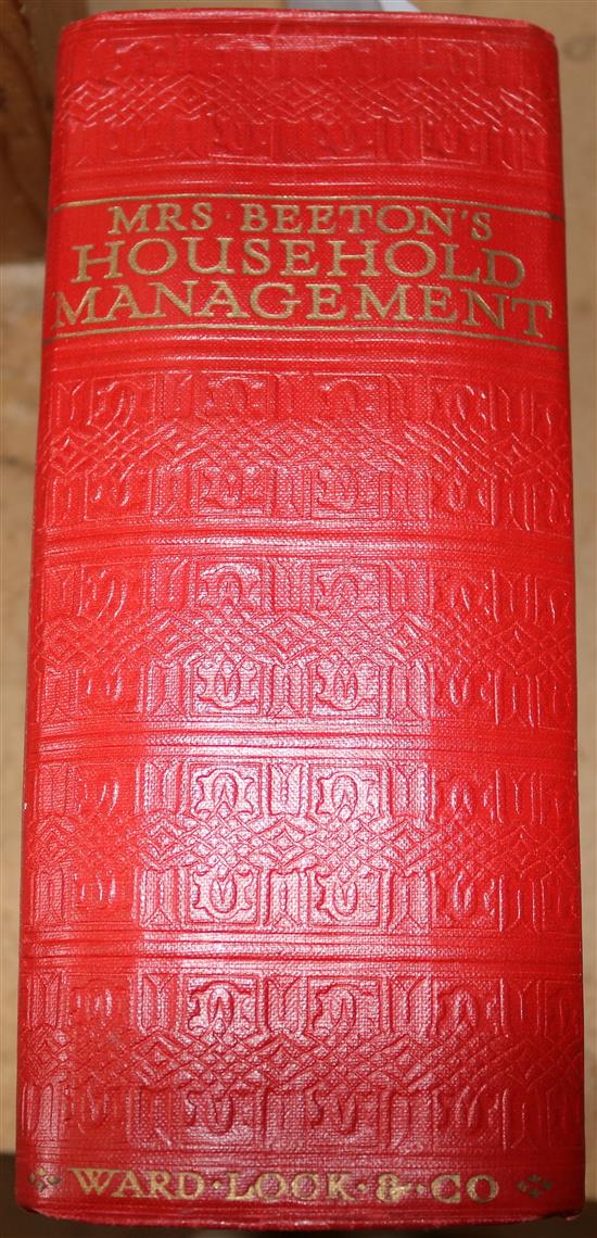 Beeton, Isabella Mary - The Book of Household Management, 8vo, middle section top pages damp stained, [circa 1890]
